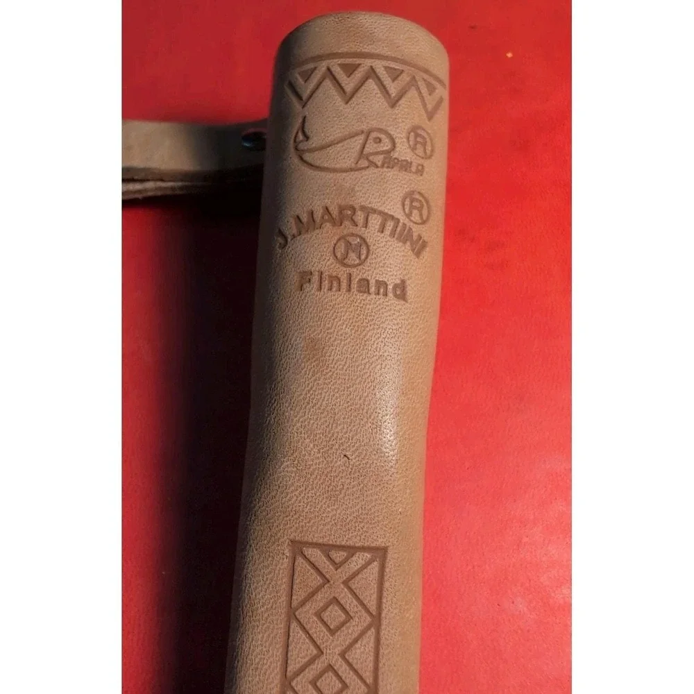 Vintage Rapala J. Marttiini Finland Fillet knife With‎ Leather Sheath Signed 4in